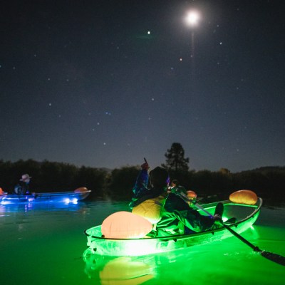led kayaks on lake tahoe